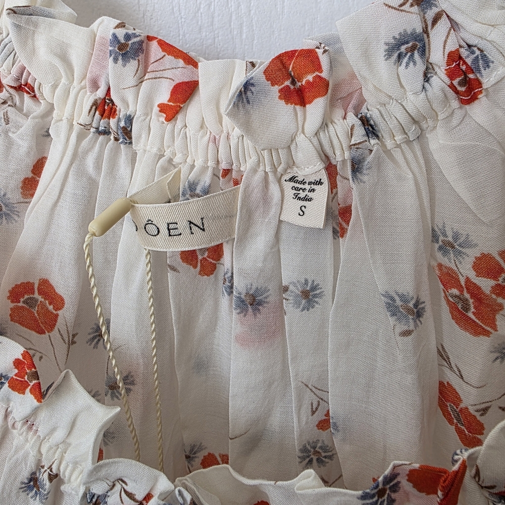 Doen Ischia Dress In Poppy Fields Size Small - Picture 3 of 8